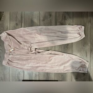 Skims Fleece Sweatpants in Purple-ish/Tan-ish Lounge Wear Line Size Large NWT